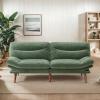image75 Futon Sofa Bed 3in1 Futon Couch wAdjustable Backrest ampamp Armrests Corduroy Convertible Sleeper Sofa Bed Folding Sleeper Recliner wRemovable Cushion for Apartment Living Room OfficeGreyGreen