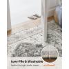 imageAMADA HOMEFURNISHING 8x10 Area Rug Washable LowProfile Large Area Rug with NonSlip Backing ampamp Durable Edge Binding Vintage Large Rugs for Living Room BedroomGrey