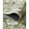 imageAMADA HOMEFURNISHING 8x10 Area Rug Washable LowProfile Large Area Rug with NonSlip Backing ampamp Durable Edge Binding Vintage Large Rugs for Living Room BedroomGreen