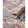 imageAMADA HOMEFURNISHING 8x10 Area Rug Washable LowProfile Large Area Rug with NonSlip Backing ampamp Durable Edge Binding Vintage Large Rugs for Living Room BedroomRed