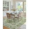 imageAMADA HOMEFURNISHING 8x10 Area Rug Washable LowProfile Large Area Rug with NonSlip Backing ampamp Durable Edge Binding Vintage Large Rugs for Living Room BedroomGreen
