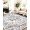 imageAMADA HOMEFURNISHING 8x10 Area Rug Washable LowProfile Large Area Rug with NonSlip Backing ampamp Durable Edge Binding Vintage Large Rugs for Living Room BedroomTaupe
