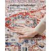 imageAMADA HOMEFURNISHING 8x10 Area Rug Washable LowProfile Large Area Rug with NonSlip Backing ampamp Durable Edge Binding Vintage Large Rugs for Living Room BedroomRed
