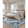 imageAMADA HOMEFURNISHING 8x10 Area Rug Washable LowProfile Large Area Rug with NonSlip Backing ampamp Durable Edge Binding Vintage Large Rugs for Living Room BedroomNavy Blue