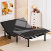 imageAMADA HOMEFURNISHING Adjustable Bed Frame Metal Twin XL Adjustable Bed Base with 4 USB Ports Head ampamp Foot Incline Supports up to 750 lbs Electric Bed Frame with 4 Height Options MSBFTXL031Queen