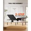 imageAMADA HOMEFURNISHING Adjustable Bed Frame Metal Twin XL Adjustable Bed Base with 4 USB Ports Head ampamp Foot Incline Supports up to 750 lbs Electric Bed Frame with 4 Height Options MSBFTXL031Twin XL