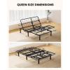 imageAMADA HOMEFURNISHING Adjustable Bed Frame Metal Twin XL Adjustable Bed Base with 4 USB Ports Head ampamp Foot Incline Supports up to 750 lbs Electric Bed Frame with 4 Height Options MSBFTXL031Queen