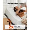imageAMADA HOMEFURNISHING Adjustable Bed Frame Metal Twin XL Adjustable Bed Base with 4 USB Ports Head ampamp Foot Incline Supports up to 750 lbs Electric Bed Frame with 4 Height Options MSBFTXL031Full