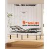 imageAMADA HOMEFURNISHING Adjustable Bed Frame Metal Twin XL Adjustable Bed Base with 4 USB Ports Head ampamp Foot Incline Supports up to 750 lbs Electric Bed Frame with 4 Height Options MSBFTXL031Full