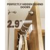 imageAMADA HOMEFURNISHING Coat Rack Wall Mount 2 Pack Wall Hooks for Coats Hats  WhiteWhite