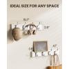 imageAMADA HOMEFURNISHING Coat Rack Wall Mount 2 Pack Wall Hooks for Coats Hats  WhiteWhite