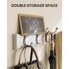 imageAMADA HOMEFURNISHING Coat Rack Wall Mount 2 Pack Wall Hooks for Coats Hats  WhiteWhite