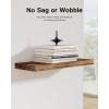 imageAMADA HOMEFURNISHING Floating Shelves Paulownia Wood Wall Shelves for BathroomLiving RoomBedroomKitchenHome Office Wood Floating Shelf for Home Storage ampamp Organization Set of 4 157quot L x 59quot WBrown