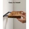 imageAMADA HOMEFURNISHING Floating Shelves Paulownia Wood Wall Shelves for BathroomLiving RoomBedroomKitchenHome Office Wood Floating Shelf for Home Storage ampamp Organization Set of 4 157quot L x 59quot WBrown