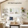 imageAMADA HOMEFURNISHING Floating Shelves Wall Shelves for BathroomLiving RoomBedroomKitchen Decor White Shelves with Invisible Brackets Set of 3  AMFS08Grey