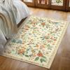 imageAMADA HOMEFURNISHING Runner Rug 26x8 Washable Runner Rugs AntiSlip with Durable Edge Binding Vintage Floral Soft Rug for Living Room Hallway Kitchen and Home OfficeBeige