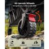 imageAMADA HOMEFURNISHING Wagon Cart Foldable Collapsible Wagon Cart with 360 LBS Max Load ampamp Expandable Storage 90L Foldable Grocery Cart with 2 Cup Holders for Outdoor Groceries Garden ampamp CampingBlack