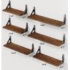 imageAMADA HOMEFURNISHING Wall Shelves Set of 6 Rustic Farmhouse Style Wood Floating Shelves for Wall Decor Bathroom ampamp Bedroom Storage Living Room Book Shelves 6pcsBrown