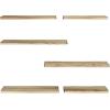 imageAMADA HOMEFURNISHING Wall Shelves Set of 6 Rustic Farmhouse Style Wood Floating Shelves for Wall Decor Bathroom ampamp Bedroom Storage Living Room Book Shelves 6pcsWooden