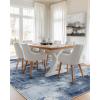 imageAMADA HOMEFURNISHING Washable Entry Rug2x3 Modern Abstract Rug with Short Pile and NonSlip Backing Small Rug with Abstract Pattern for Entryway Kitchen and Living Room GreyDark Blue