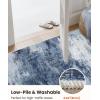imageAMADA HOMEFURNISHING Washable Entry Rug2x3 Modern Abstract Rug with Short Pile and NonSlip Backing Small Rug with Abstract Pattern for Entryway Kitchen and Living Room GreyDark Blue
