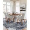 imageAMADA HOMEFURNISHING Washable Entry Rug2x3 Modern Abstract Rug with Short Pile and NonSlip Backing Small Rug with Abstract Pattern for Entryway Kitchen and Living Room GreyGrey