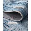 imageAMADA HOMEFURNISHING Washable Entry Rug2x3 Modern Abstract Rug with Short Pile and NonSlip Backing Small Rug with Abstract Pattern for Entryway Kitchen and Living Room GreyBlue