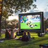 imageAmada 16 Feet Outdoor Inflatable Movie Screen Projector Screen with Fast LowNoise Air Support Front Rear Projection for Backyard Movie Night Home Theater Theme Party AMPJ05