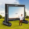 imageAmada 16 Feet Outdoor Inflatable Movie Screen Projector Screen with Fast LowNoise Air Support Front Rear Projection for Backyard Movie Night Home Theater Theme Party AMPJ05