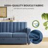 imageAmada 3 in 1 Sleeper Sofa BedPull Out Couch with Side Table Convertible Loveseat with Adjustable BackrestChaise Lounge with USB Ports ampamp Side Pockets for Living Room 69 Pull Out Sofa BedBeigeDark Blue