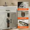 imageAmada 30 Bathroom Vanity with Ceramic Sink Farmhouse Undermount Vanity Sink Cabinet with 2 Doors and 1 Drawer Free Standing Bathroom Storage Cabinet with Sink Combo Set GreyGrey