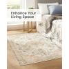 imageAmada 8x10 Area Rugs NonSlip Washable Rug with Low Profile Durable Bound Edge Soft Large Vintage Rug for Living Room Bedroom Dinning Room Home OfficeIvory Beige