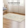 imageAmada 8x10 Area Rugs NonSlip Washable Rug with Low Profile Durable Bound Edge Soft Large Vintage Rug for Living Room Bedroom Dinning Room Home OfficePink