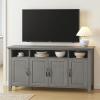 imageAmada Buffet Cabinet with Storage 55quot Large Sideboard Storage Cabinet with Adjustable Shelves 4 Doors Modern Farmhouse Coffee Bar Cabinet Kitchen Table for Dinning Living Room GreyGrey