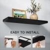 imageAmada HOMEFURNISHING Floating Shelves Large 24 x 7 Inch Wall Shelves for Bathroom Bedroom Kitchen Shelves for Wall Decor Set of 2 White  AMFS06Black