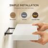 imageAmada HOMEFURNISHING Floating Shelves Large 24 x 7 Inch Wall Shelves for Bathroom Bedroom Kitchen Shelves for Wall Decor Set of 2 White  AMFS06White