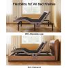 imageAmada Queen Size Adjustable Bed Frame with Massage ZeroClearance and Zero Gravity Mode Electric Bed with Head and Foot Incline 4 USB Ports and Wireless Remote Easy AssemblySplit King