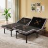 imageAmada Queen Size Adjustable Bed Frame with Massage ZeroClearance and Zero Gravity Mode Electric Bed with Head and Foot Incline 4 USB Ports and Wireless Remote Easy AssemblySplit King