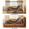 imageAmada Queen Size Adjustable Bed Frame with Massage ZeroClearance and Zero Gravity Mode Electric Bed with Head and Foot Incline 4 USB Ports and Wireless Remote Easy AssemblyQueen