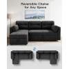 imageAmada Sectional Sofa Bed with Reversible Storage Chaise Pull Out Couch Bed Convertible Cloud Chenille Couch with USB Charging ampamp Side Pockets L Shaped Modular Couches for Living Room ApartmentDark Gray