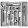 imageAMADA HOMEFURNISHING Expandable Silverware Drawer Organizer Adjustable Utensil Tray For Kitchen Storage BPAFree Cutlery Holder for Spoons Forks and Knives Easy to Clean and WashGray