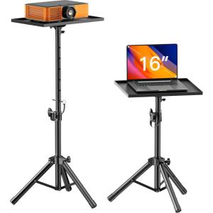 imageAMADA Projector Stand Laptop Stand with Adjustable Height 22 to 36 inch Heavy Duty Projector Mount as DJ Racks Portable Projector Tripod Stand Tall Floor Stand for Office Home Stage or Studio2236