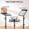 imageAMADA HOMEFURNISHING Projector Tripod Stand 21quot to 45quot Height Adjustable Laptop Tripod Stand with Shelf Projector Stand for Movies Office Home Stage or Studio DJ Rack Holder AMPS06