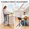 imageAMADA HOMEFURNISHING Projector Tripod Stand 21quot to 45quot Height Adjustable Laptop Tripod Stand with Shelf Projector Stand for Movies Office Home Stage or Studio DJ Rack Holder AMPS06