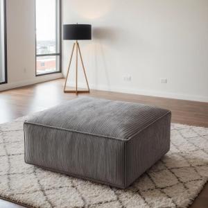 imageAmada Sectional Couch OttomansCorduroy Cloud CouchesUpholstered Couches for Living Room Bedroom with OttomanNo Assembly Required1OttomanRetro Gray