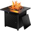 imageAMADA HOMEFURNISHING 28quot Propane Fire Pit CSA Certified 60000 BTU AutoIgnition Gas Fire Pit Table Stainless Steel Burner and Lava Rocks Outdoor Garden Backyard Patio32 Inch