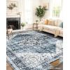 imageAMADA HOMEFURNISHING Blue 8x10 ampamp 5x7 Area Rugs Washable Rugs for Living Room Bedroom