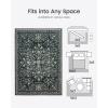 imageAmada Area Rugs 8x10 and 2x6 Washable Runner Rug Washable Floral Non Slip Large Living Room Rug Vintage Distressed Soft Carpet for Bedroom Dinning Room Home Office