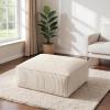 imageAmada Corduroy Sectional Couch Ottomans Upholstered Couches for Living Room Bedroom with Ottoman No Assembly Required1Ottoman Cream White
