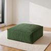imageAmada Corduroy Sectional Couch Ottomans Upholstered Couches for Living Room Bedroom with Ottoman No Assembly Required1Ottoman Forest Green